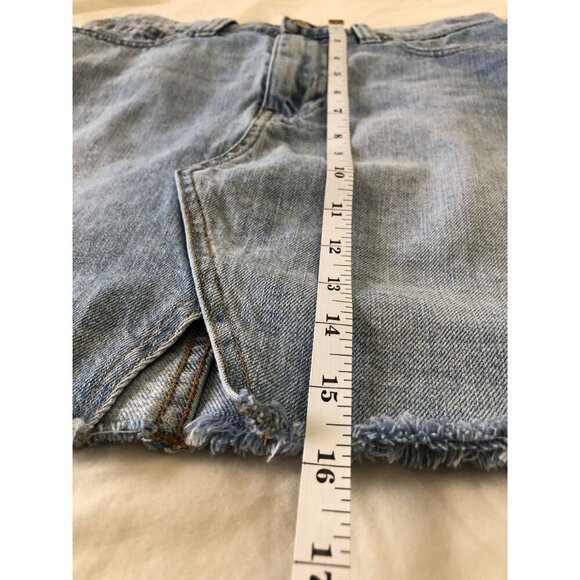 Madewell Rigid Denim A-Line Mini Skirt Cutout Edition Womens 26 Retro Cowgirl - Picture 10 of 10